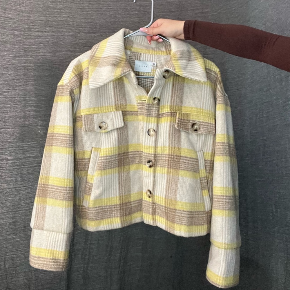 Cuffs cropped flannel size small